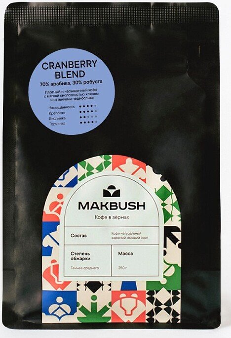 Кофе MakBush Cranberry Blend зерновой 250 г