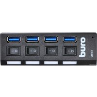 USB-хаб  Buro BU-HUB4-U3.0-L