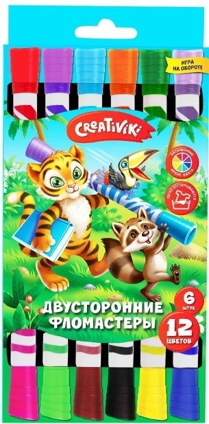 

Фломастеры Creativiki ФЛД06КР (12 цветов)