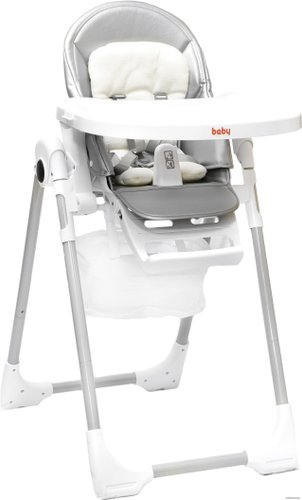 Высокий стульчик Baby Prestige Junior Lux+ (silver)
