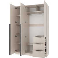 Шкаф распашной Mio Tesoro Мельбурн 3DG3S (кашемир)