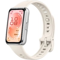 Фитнес-браслет Huawei Band 11 (серебристый алюминиевый корпус, с белым силиконовым ремешком, международная версия)