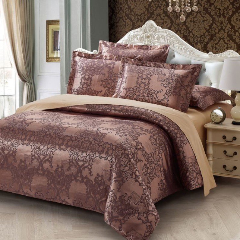 

Постельное белье Alleri Сатин Jacquard Premium семейный СЖ-089