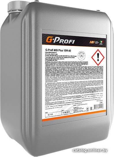 Моторное масло G-Energy G-Profi MSI Plus 15W-40 20л