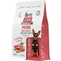 Сухой корм для собак Brit Care Mini Adult Delicious Taste с индейкой и уткой 400 г