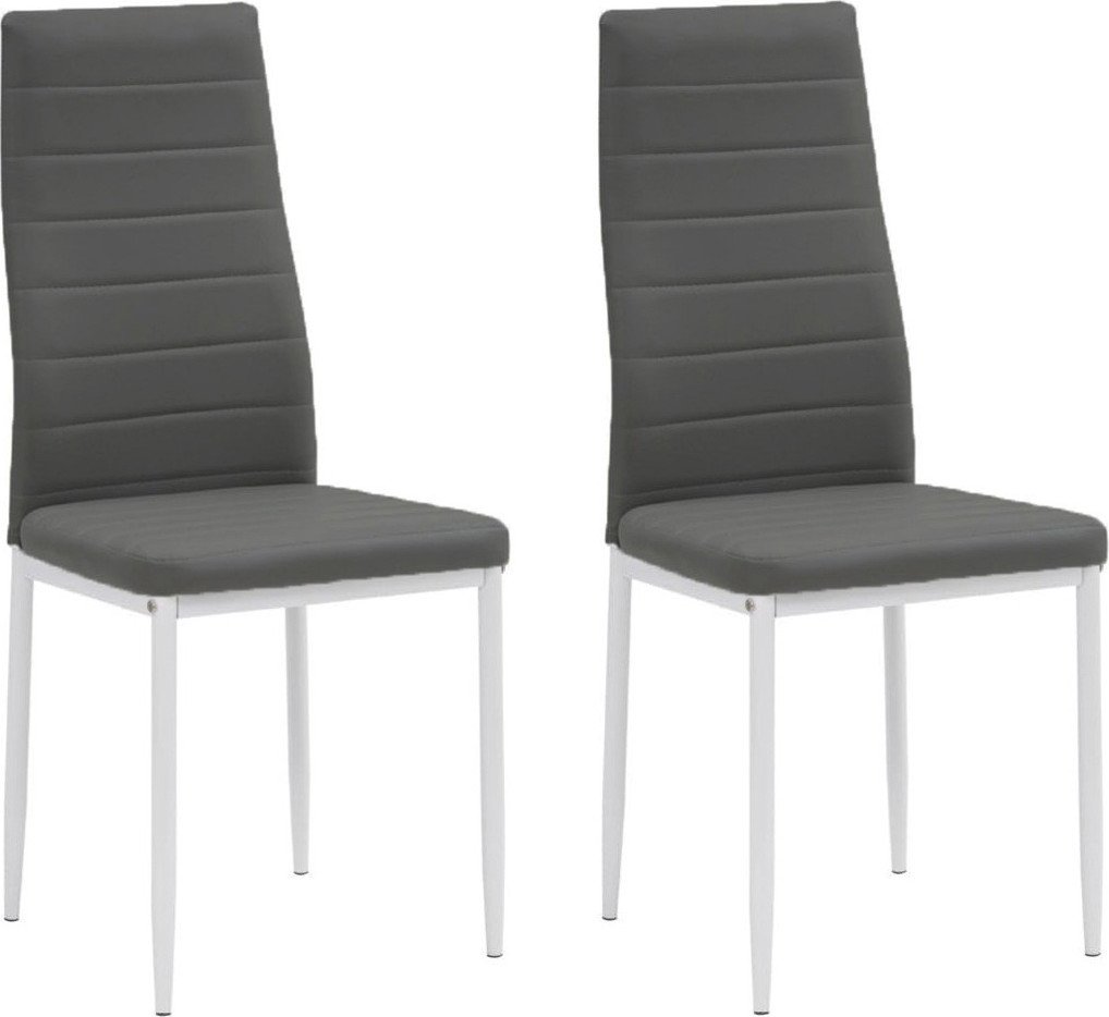 

Стул Mio Tesoro Джия DC-060KD (2 шт, серый/белый)