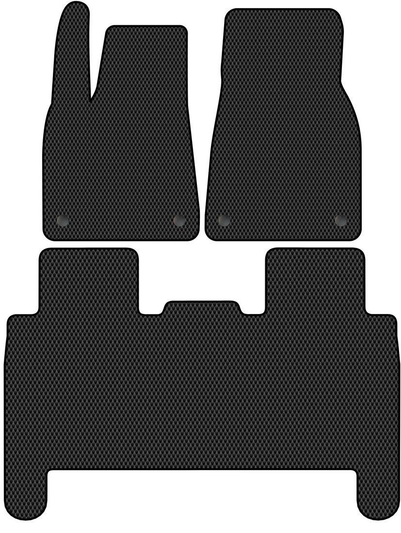 

Комплект ковриков для авто Alicosta Tesla Model X I (suv 5 мест / 5 мест) 2015 - Н.В. (черный, ромб)