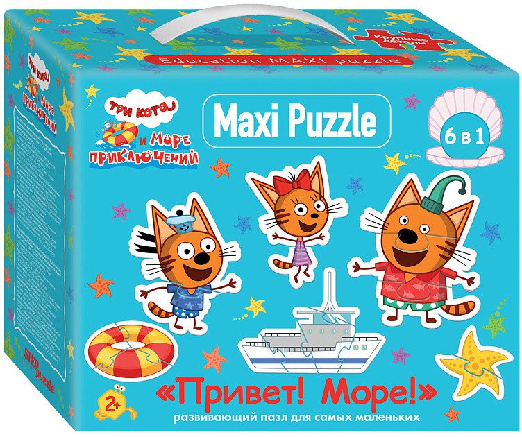 

Мозаика/пазл Step Puzzle Три кота 6 в 1 68002