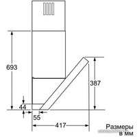 Кухонная вытяжка Bosch DWK097E50