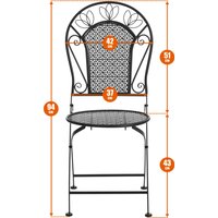 Обеденная группа TetChair Secret de Maison Amalfi (металл, античный белыйметалл, античный белый)