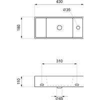 Умывальник Lavinia Boho Bathroom Sink Slim 33311043