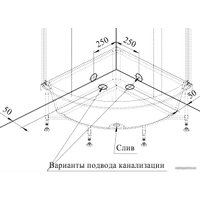 Душевой поддон Radomir 100x100 1-11-0-0-0-004