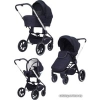 Универсальная коляска Rant MOWbaby Zoom PU (3 в 1, silver black)