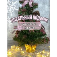Ель Merry Bear настольная шишками 0.5 м