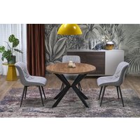 Кухонный стол Halmar Peroni 100-250/100/75 (орех/черный) в Гродно