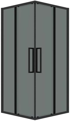 Душевой уголок Grossman Cosmo 80x80x195 300.K33.02.8080.21.10 (черный матовый/тонированное стекло)