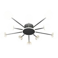 Припотолочная люстра Aitin Pro L73058/10C (черный/хром)