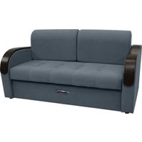 Диван Сириус Лидер-1 НПБ 185x110 (Eva 10 велюр серый)