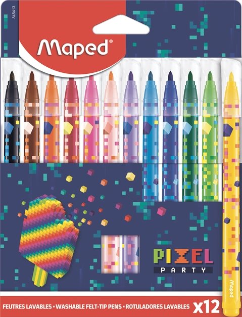 

Фломастеры Maped Pixel Party 845413 (12 шт)