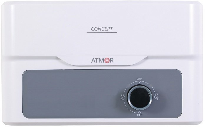 

Проточный электрический водонагреватель кран+душ Atmor Concept 3.5 кВт Combi
