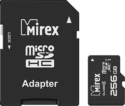 

Карта памяти Mirex microSDXC 13613-AD3UH256 256GB (с адаптером)
