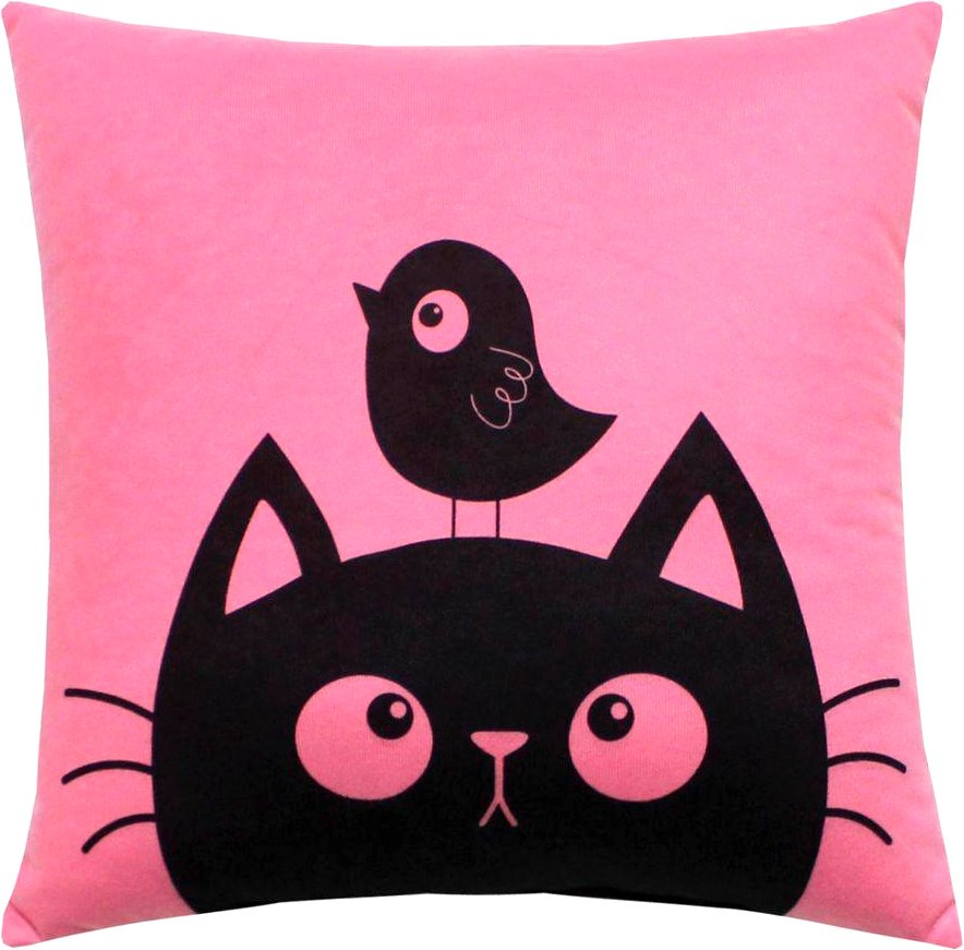

Декоративная подушка Matex Meow. Bird 62-134 (светло-розовый/черный)