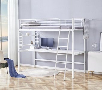 Кровать-чердак Halmar Dolce 90/200 (белый)