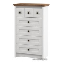 Комод Неман мебель Тиволи МН-035-02 (белый структурный-дуб стирлинг)