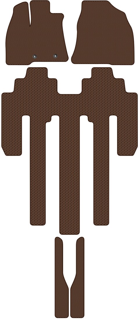 

Комплект ковриков для авто Alicosta Honda Odyssey V (минивэн / RC1,RC2,RC4) 2020 - Н.В. (коричневый, сота)