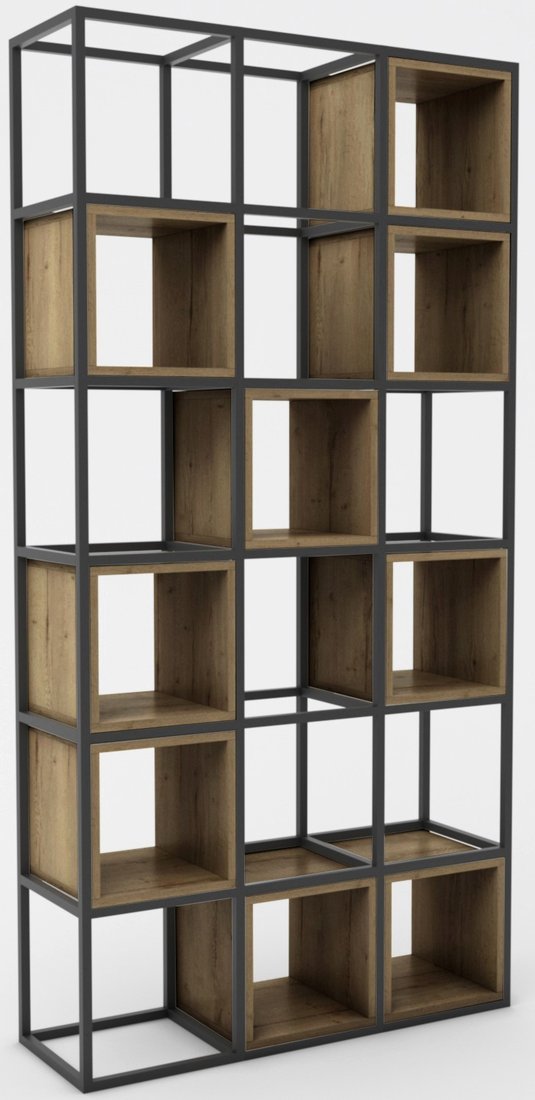 

Стеллаж Hype Mebel Грос 105x175 (черный/дуб галифакс олово)