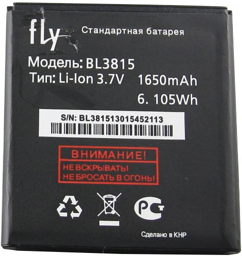 

Аккумулятор для телефона Fly BL3815