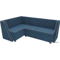 Угловой диван Лига диванов Лофт 104587 (левый, голубой)