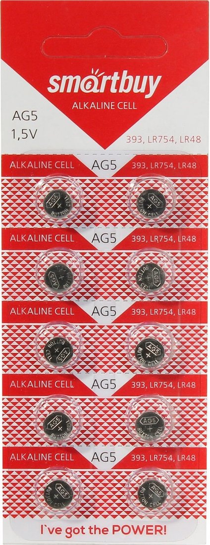 

Батарейка SmartBuy Alkaline AG5 10 шт.