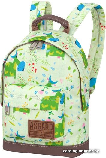 Детский рюкзак Asgard Р-5414 (коровы, зеленый)