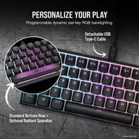 Клавиатура Corsair K65 RGB Mini (черный, Cherry MX Speed, нет кириллицы)