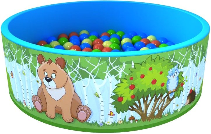 

Сухой бассейн Romana Зверята (100 шариков) ДМФ-МК-02.52.02