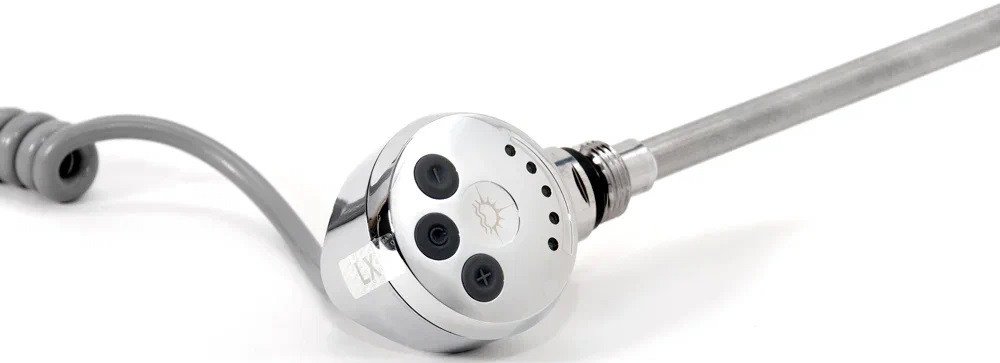 ТЭН Ростела Luxon 01Т-300 с терморегулятором 300W с вилкой (хром)