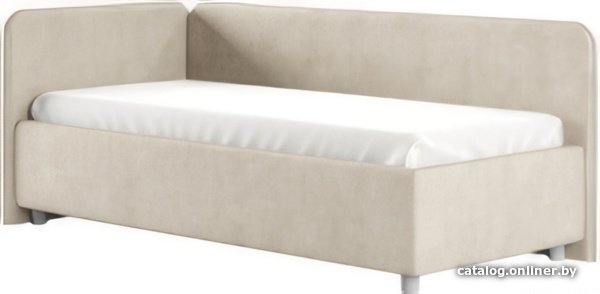 Кровать-тахта Сонум Capri L 90x200 (замша кремовый)