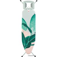 Гладильная доска Brabantia B 124x38 см 118364 (тропические листья/каркас мятный)