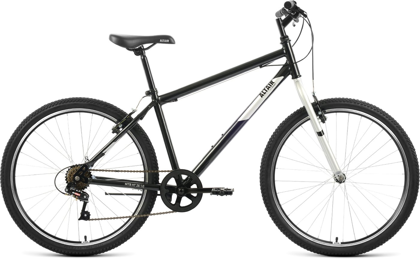 

Велосипед Altair MTB HT 26 1.0 р.17 2022 (черный/серый)