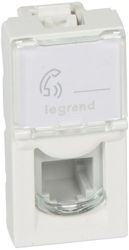 Розетка телефонная Legrand Mosaic 078730