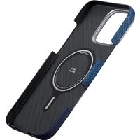 Чехол для телефона Pitaka StarPeak Tactile Woven для iPhone 16 Pro (темно-синий)