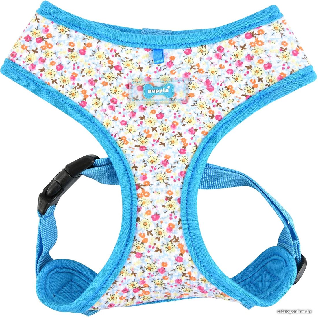 Шлея Puppia Wildflower PAUA-HA1826-SB-S (голубой)