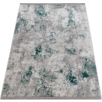 Ковер для жилой комнаты Radjab Carpet Амаль Прямоугольник 0901A (1.5x2.5, Grey/D.Green)
