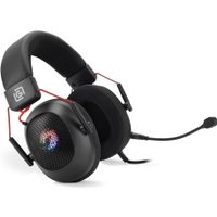 Наушники Оклик HS-L305G (черный/красный)
