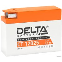 Мотоциклетный аккумулятор Delta CT 12025 (2.5 А·ч)