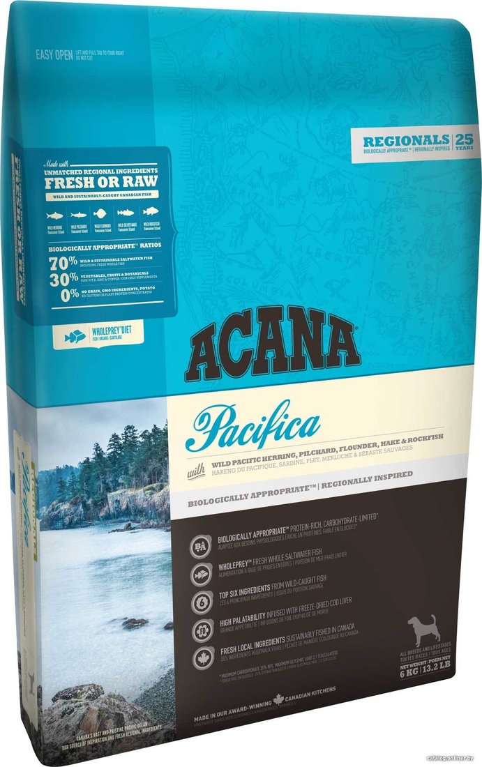 Сухой корм для собак Acana Pacifica for dogs 11.4 кг