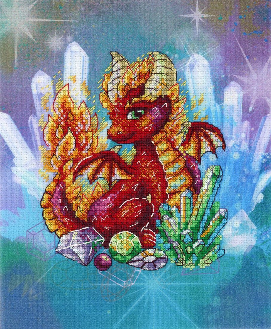 

Набор для вышивания М.П.Студия Огненный страж РК-709М