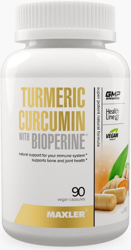 БАД Maxler Turmeric Curcumin with Bioperine (90 капсул)