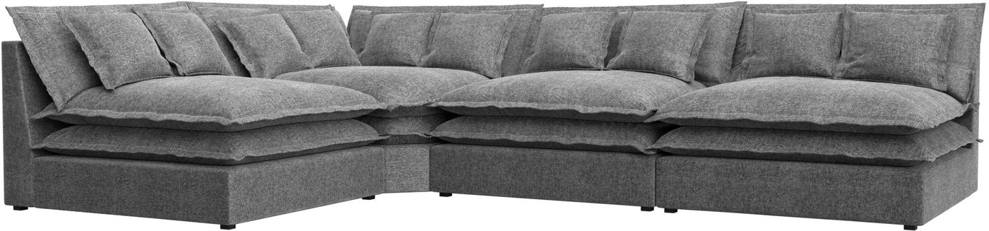 

Угловой диван Лига диванов Лига-040 левый 122132L (рогожка серый)